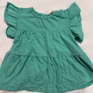 Crewcuts Aqua Ruffle Sleeve Blouse